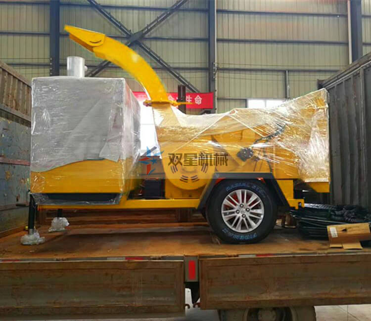果樹枝粉碎機800型一臺發(fā)貨現(xiàn)場